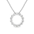 Meera Circle of Love Necklace with 0.50tw of Laboratory-Grown Diamonds in 9kt White Gold