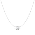 Mirage Slider Necklace with 2.00tw of Laboratory-Grown Diamonds in Sterling Silver and Platinum