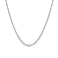 Mirage Brilliant Tennis Necklace with 3.00tw of Laboratory-Grown Diamonds in Sterling Silver and Platinum