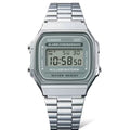 Casio General Digital Silver Stainless Steel Strap Unisex Watch A168WA-3AYDF