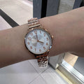 Abiu Analog Rose Gold Stainless Steel Strap Women AB-6103 Series
