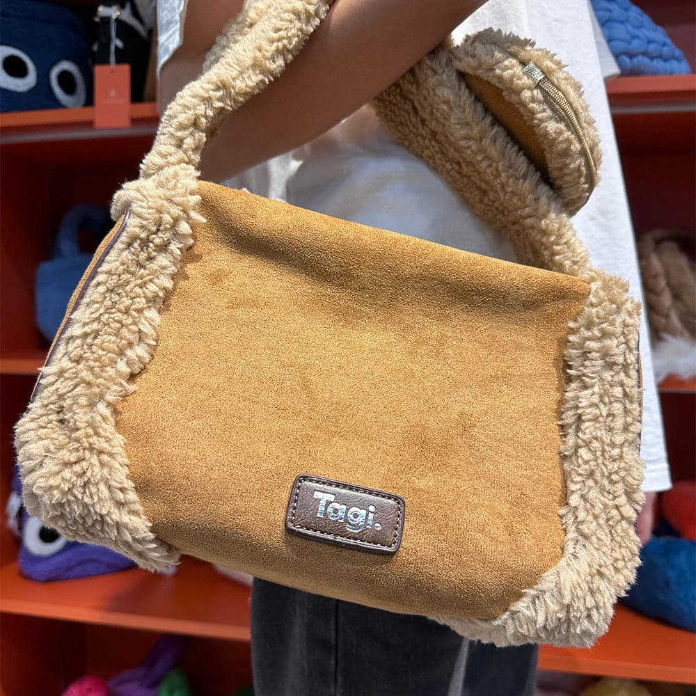 AG Collective Shearing Trim Fashionable Shoulder Bag Casual Women's Handbag