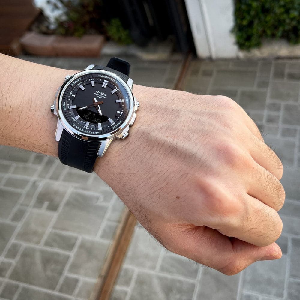 Casio General Black Dial & Resin Strap Men Watch AMW-880-1AVDF