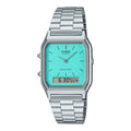 Casio General Green Dial Silver Stainless Steel Strap Unisex Watch AQ-230A-2A2MQYDF