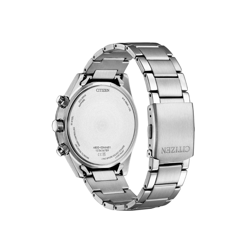 Citizen Eco-Drive Silver Stainless Steel Strap Men Watch AT8260-85M