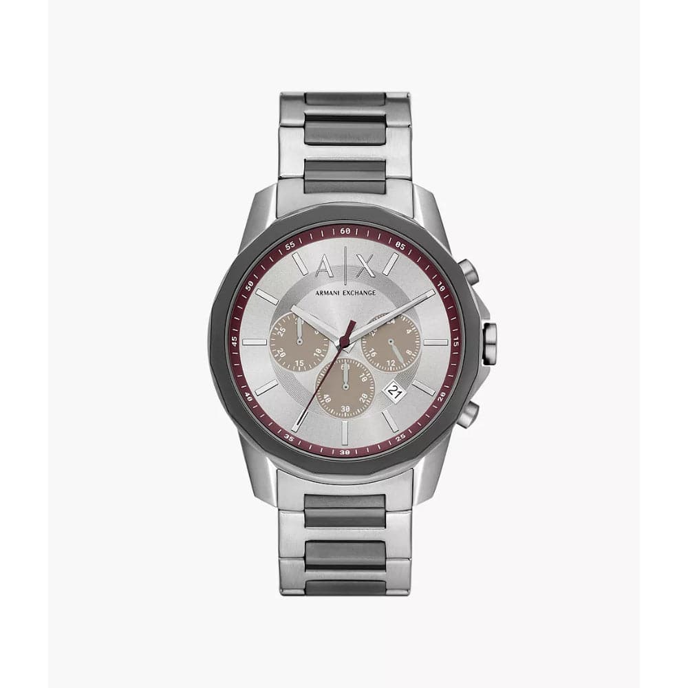 Armani Exchange Gray Dial Stainless Steel Strap Men Watch AX1745