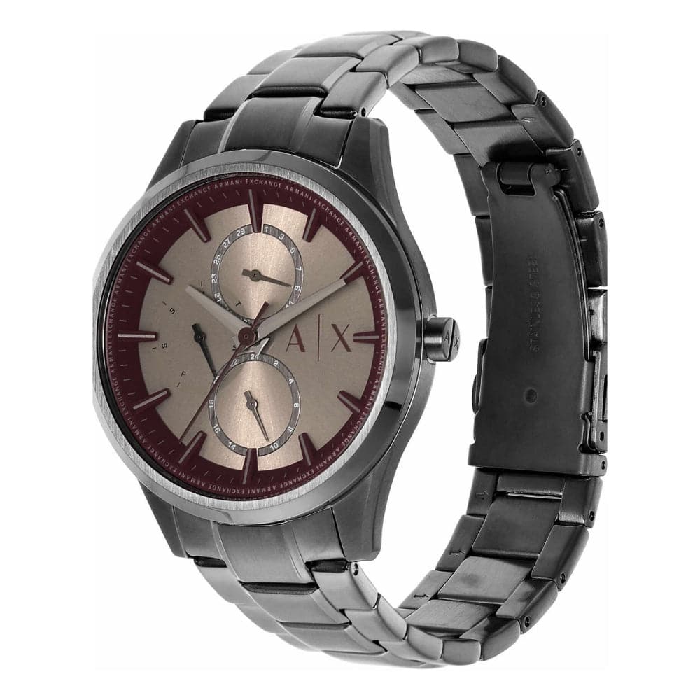 Armani Exchange Chronograph Grey Stainless Steel Strap Men Watch AX1877