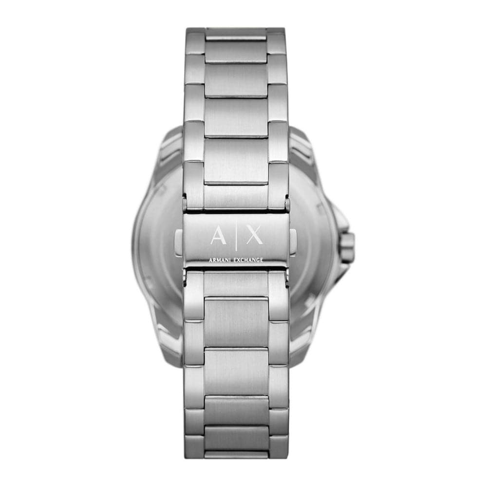 Armani Exchange Black Dial Silver Stainless Steel Strap Men Watch AX1955