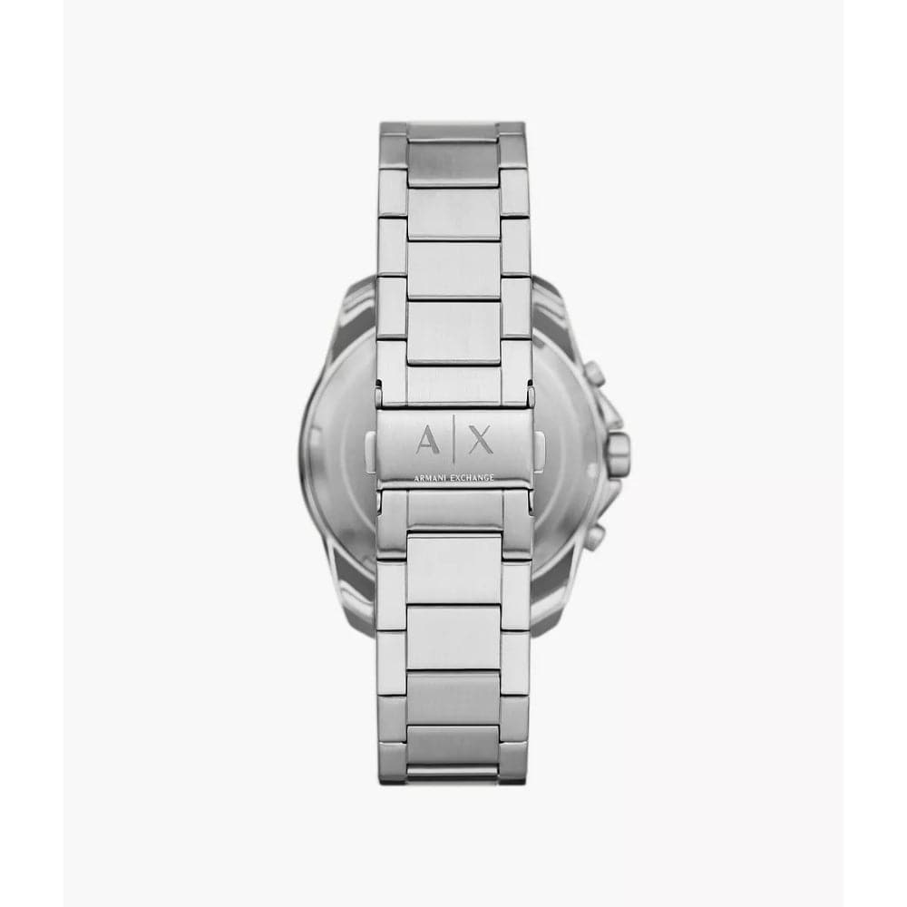 Armani Exchange Green Dial Silver Stainless Steel Strap Men Watch AX1957