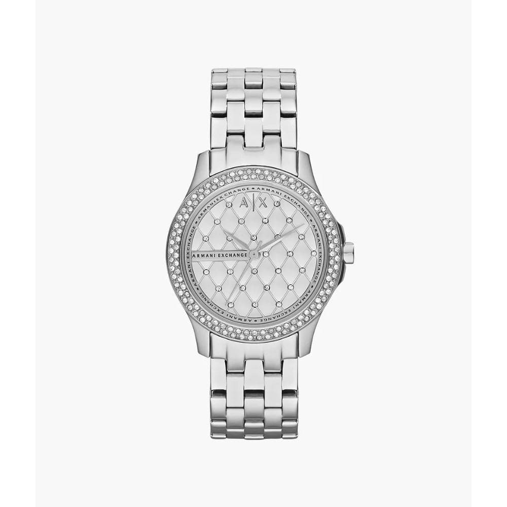 Armani Exchange Silver Stainless Steel Strap Women Watch AX5215
