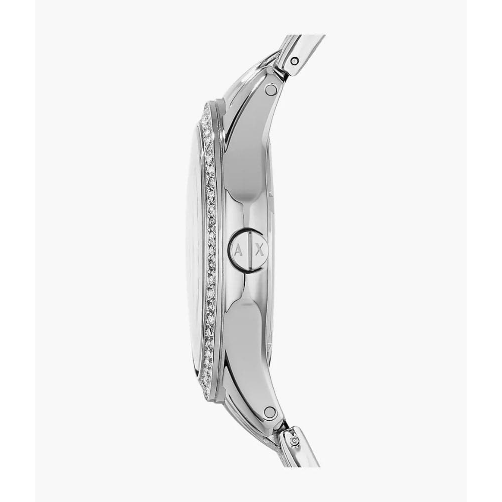 Armani Exchange Silver Stainless Steel Strap Women Watch AX5215