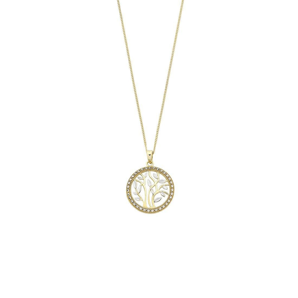 9kt Two Tone Tree Of Life Pendant