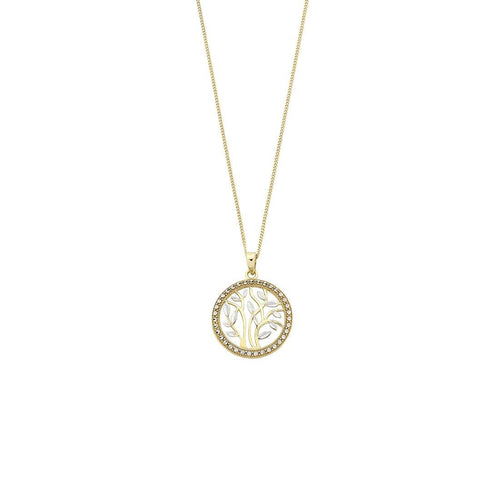 9kt Two Tone Tree Of Life Pendant