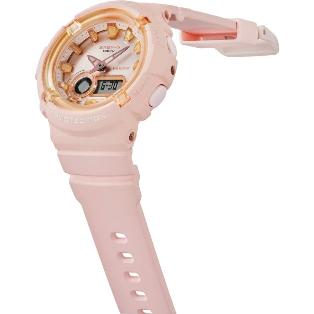 Casio Baby-G Pink Dial & Rubber Strap Women Watch BGA-280SW-4ADR-P