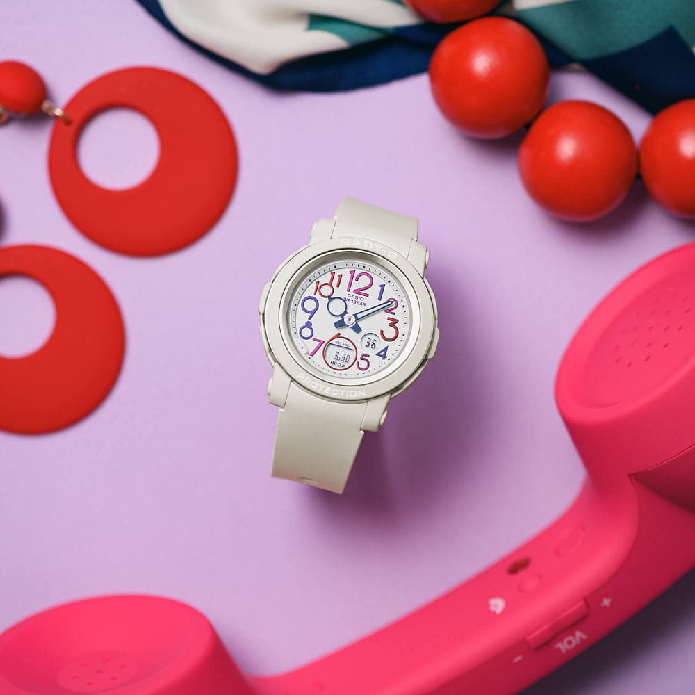 Casio Baby-G White Resin Strap Women Watch BGA-290PA-7ADR