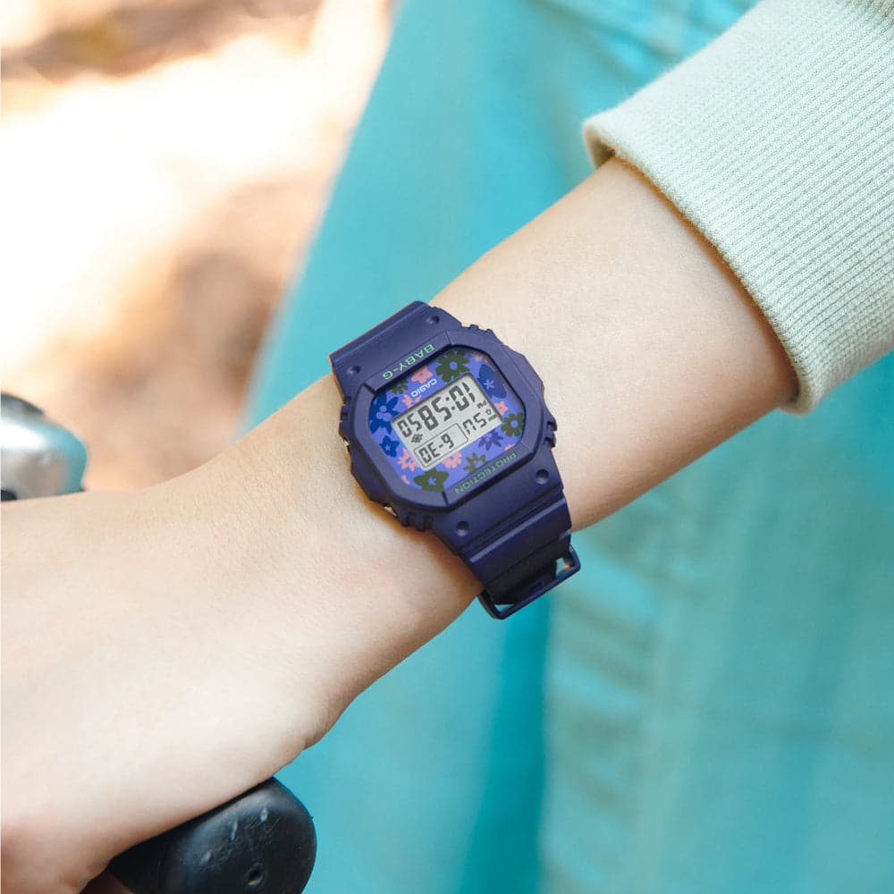 Casio Baby-G Digital Purple Resin Strap Women Watch BGD-565RP-2D-P