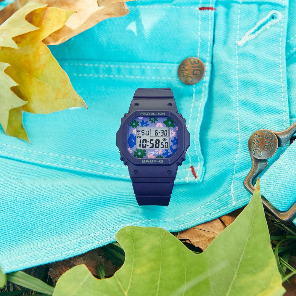 Casio Baby-G Digital Purple Resin Strap Women Watch BGD-565RP-2D-P