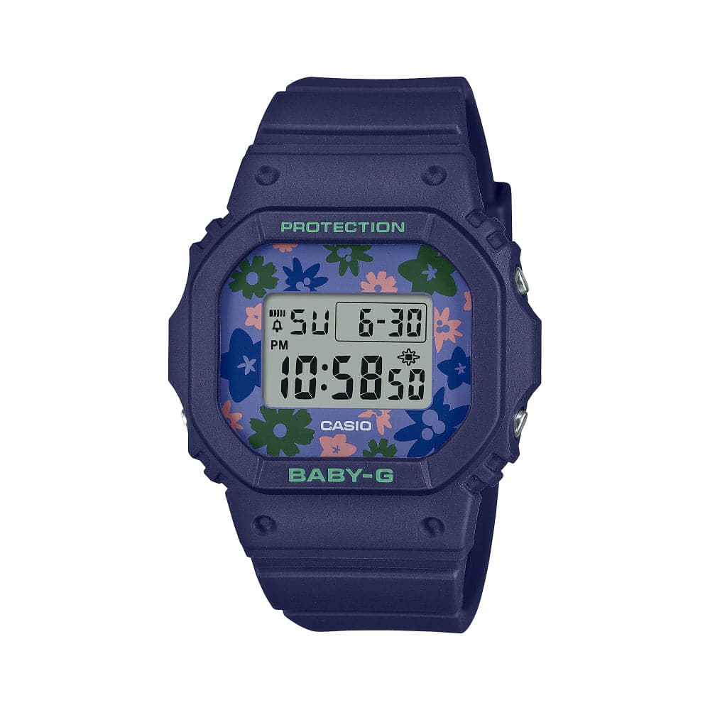 Casio Baby-G Digital Purple Resin Strap Women Watch BGD-565RP-2D-P