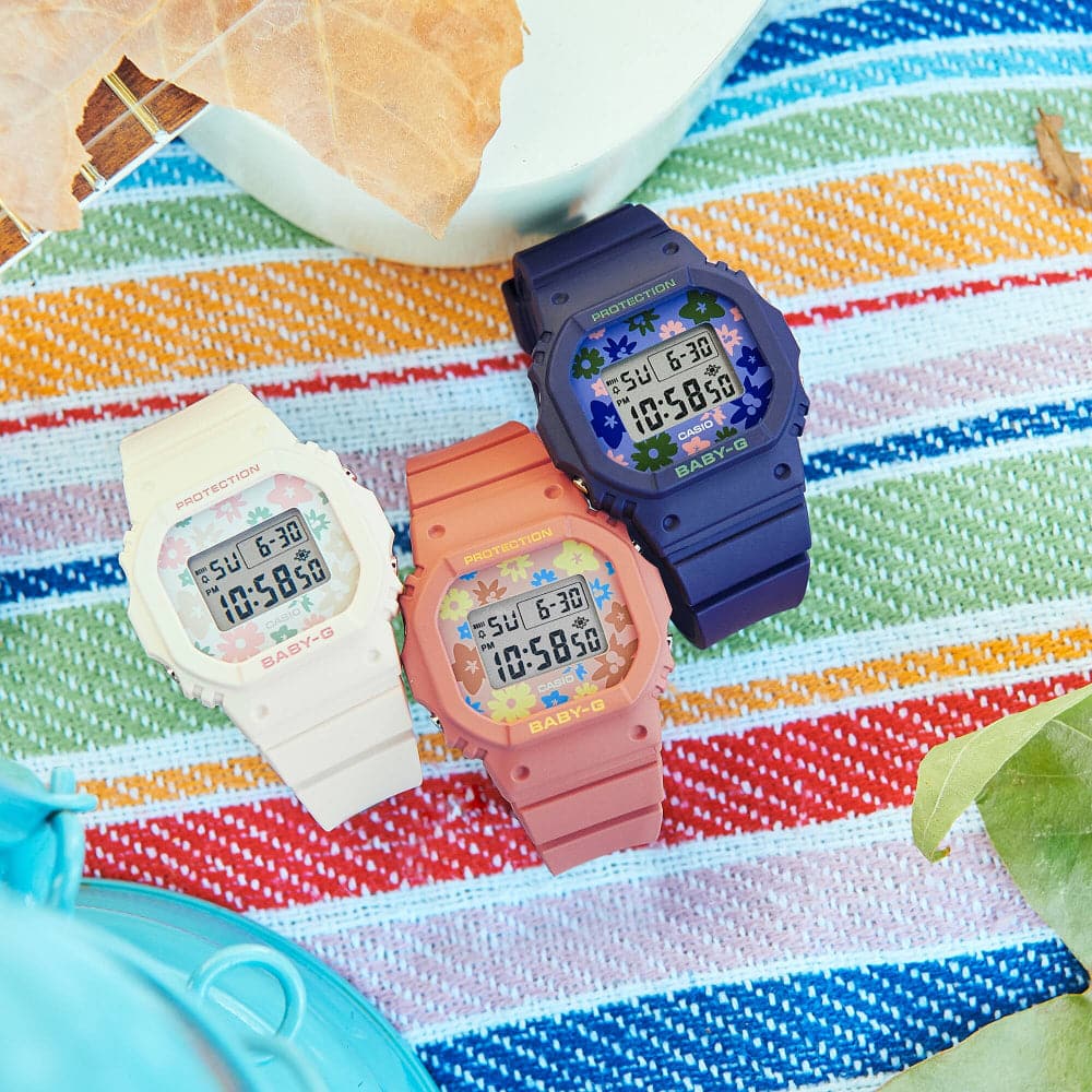 Casio Baby-G Digital Blue Resin Strap Women Watch BGD-565RP-2DR