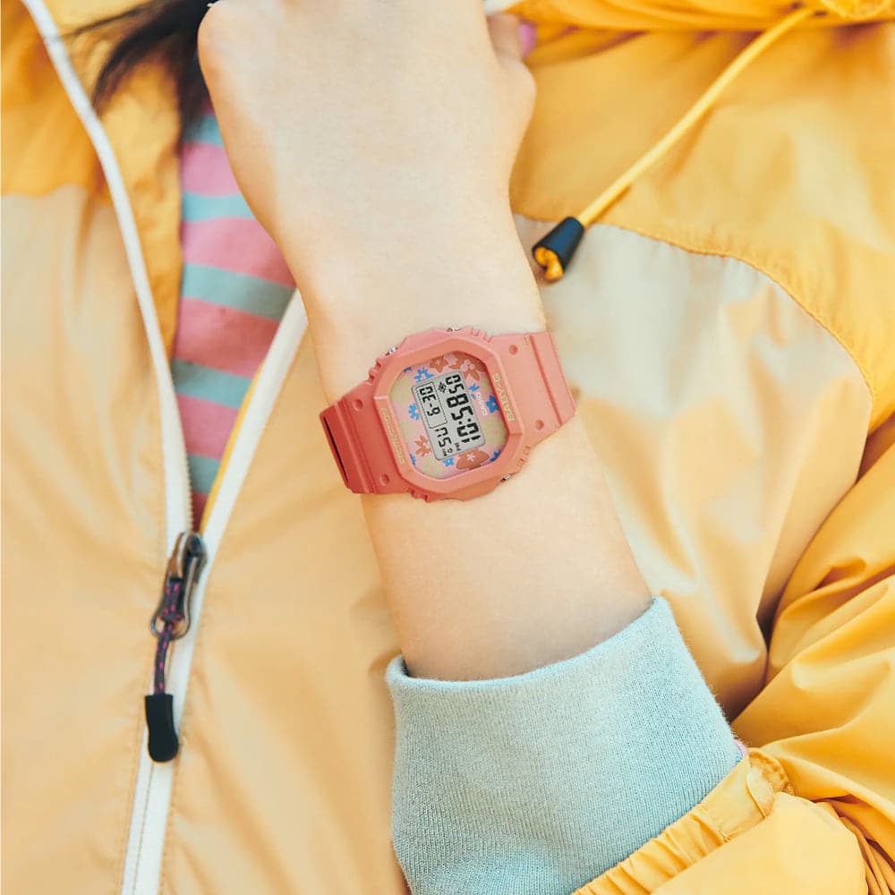 Casio Baby-G Digital Orange Resin Strap Women Watch BGD-565RP-4D-P