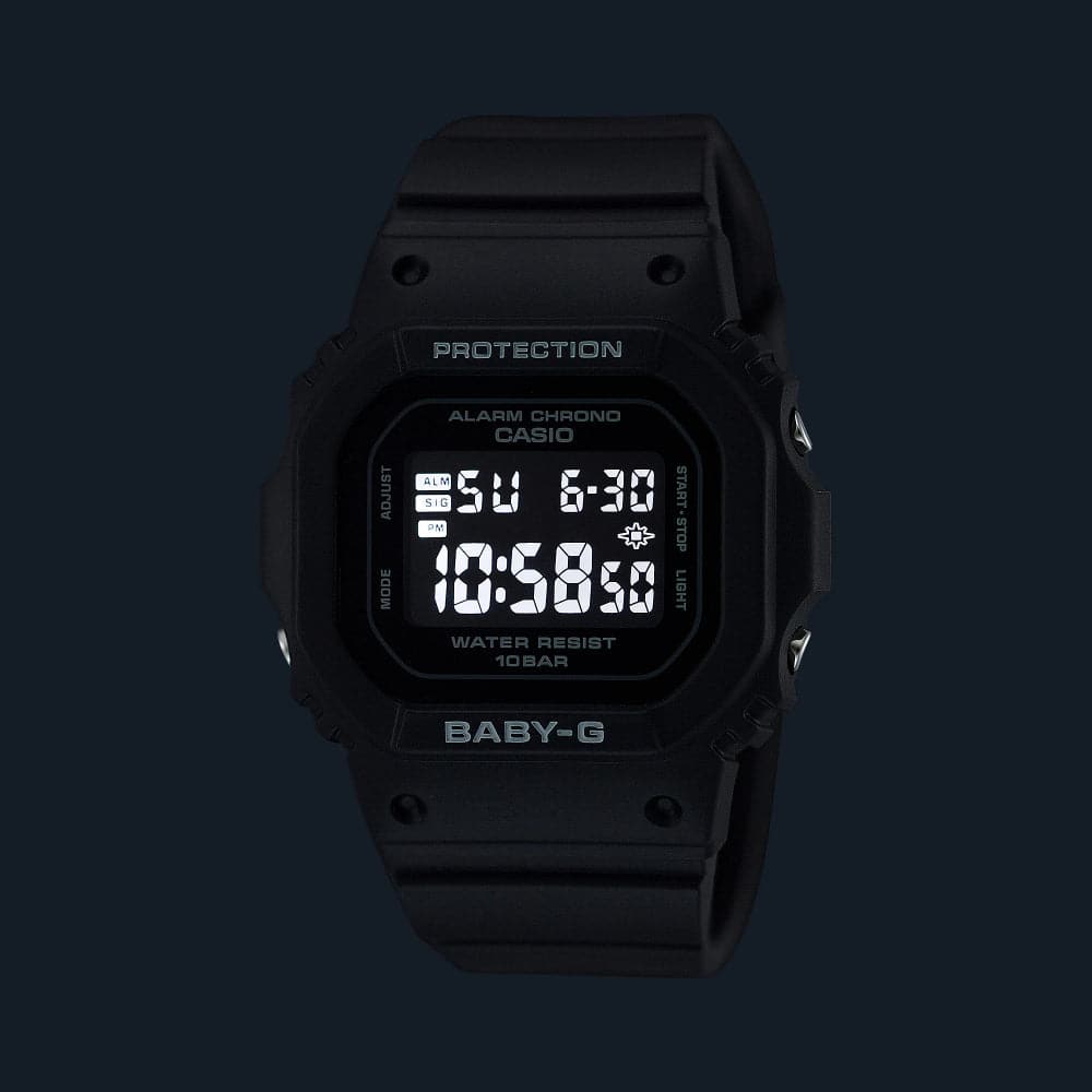 Casio Baby-G Digital Black Resin Strap Men Watch BGD-565U-1DR