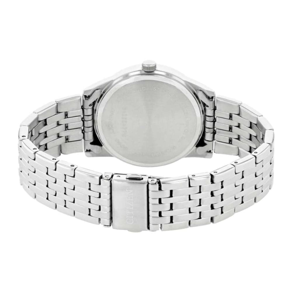 CITIZEN BI5000-87A WHITE DIAL STAINLESS STEEL BRACELET STRAP MEN'S WATCH
