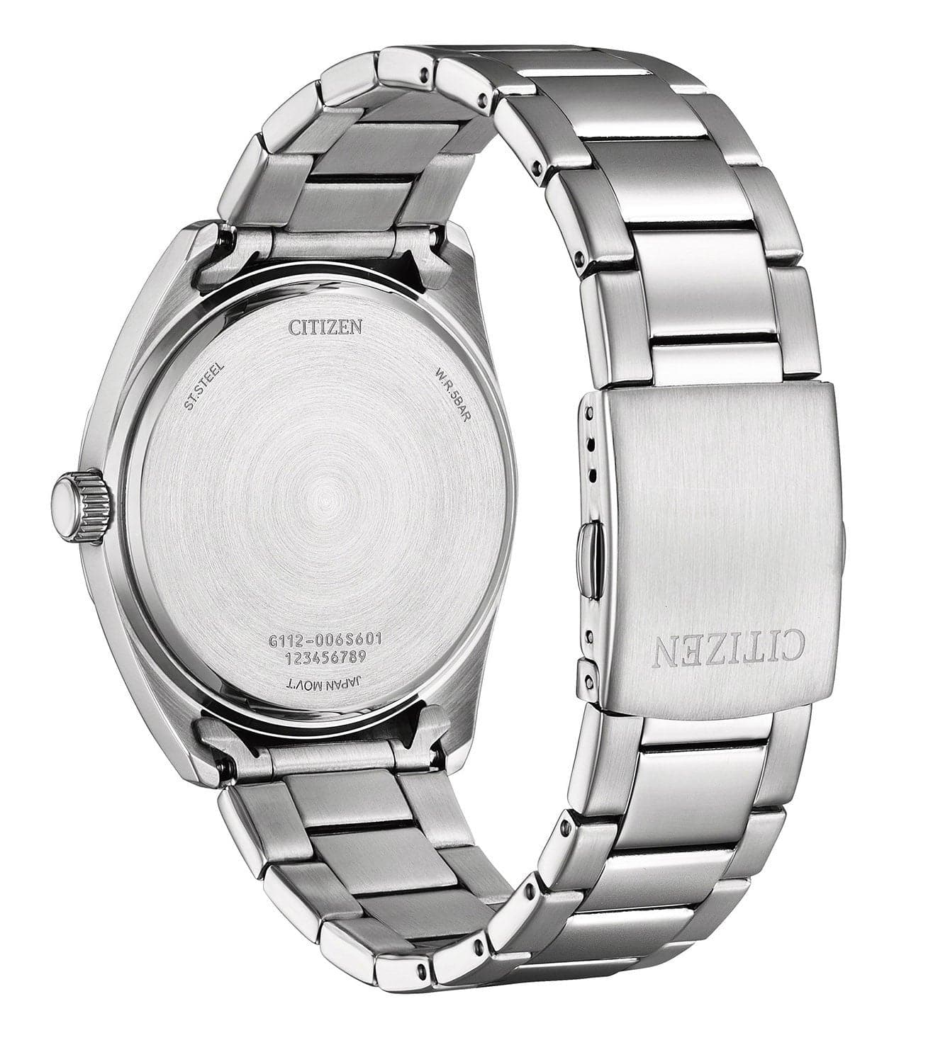 Citizen Hyperion Orange Dial Silver Stainless Steel Strap Men Watch BI5110-54Z