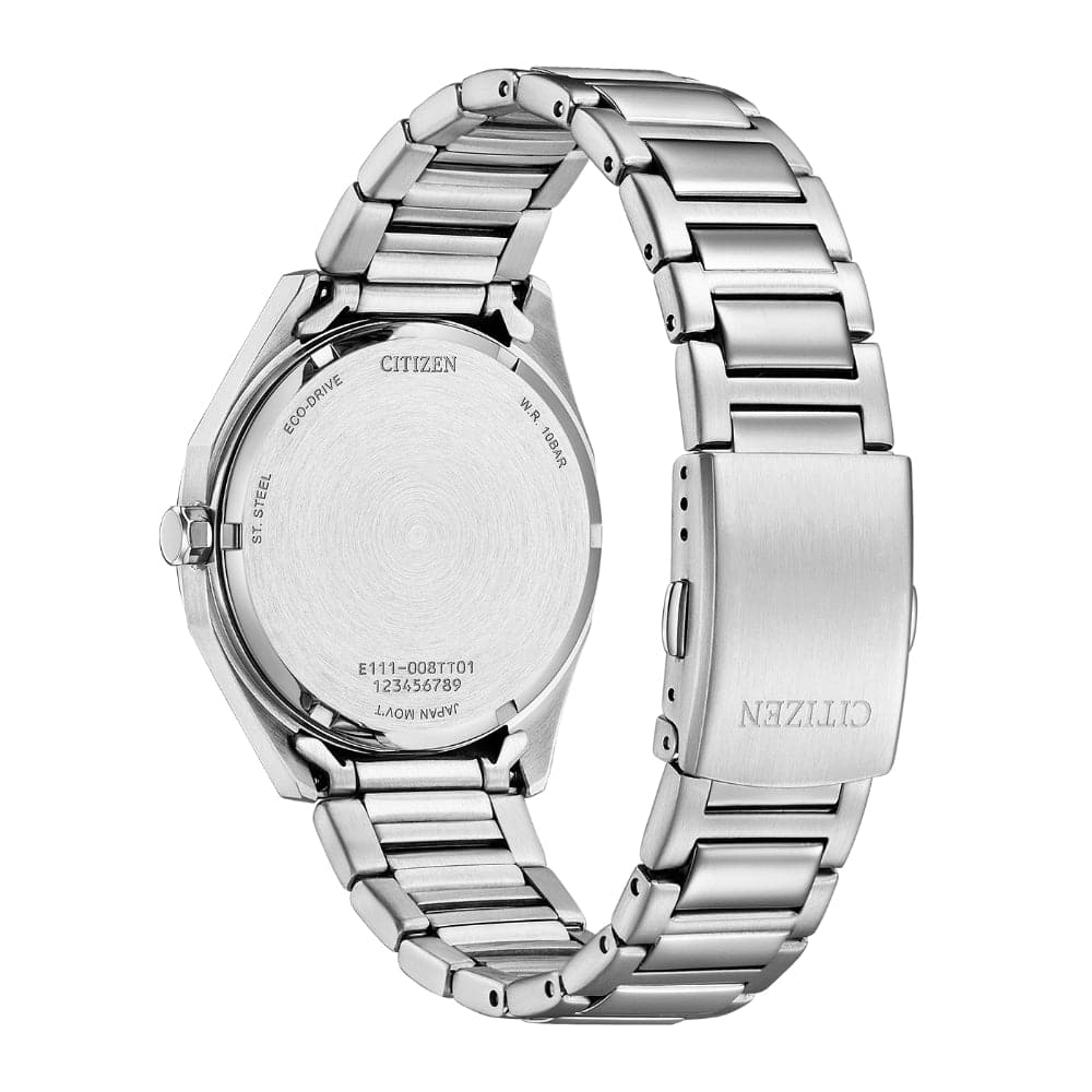 Citizen Eco-Drive White Dial Silver Stainless Steel Strap Men Watch BM7620-83A