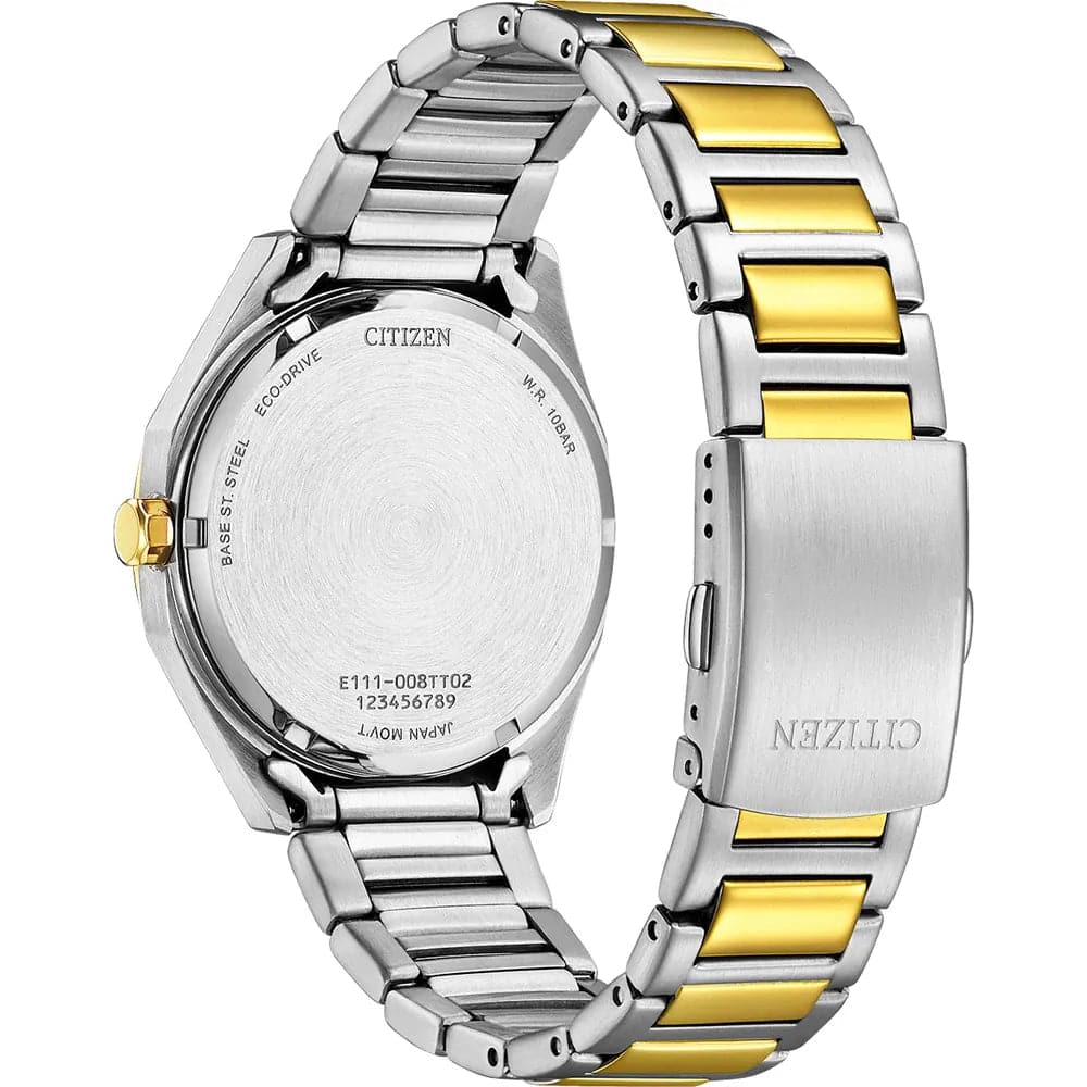 Citizen Eco-Drive Two-Tone Stainless Steel Strap Men Watch BM7624-82A