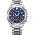 Citizen Eco-Drive Blue Dial Silver Stainless Steel Strap Men Watch CA4590-81L