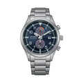 Citizen Eco-Drive Chronograph Silver Stainless Steel Strap Men Watch CA7028-81L