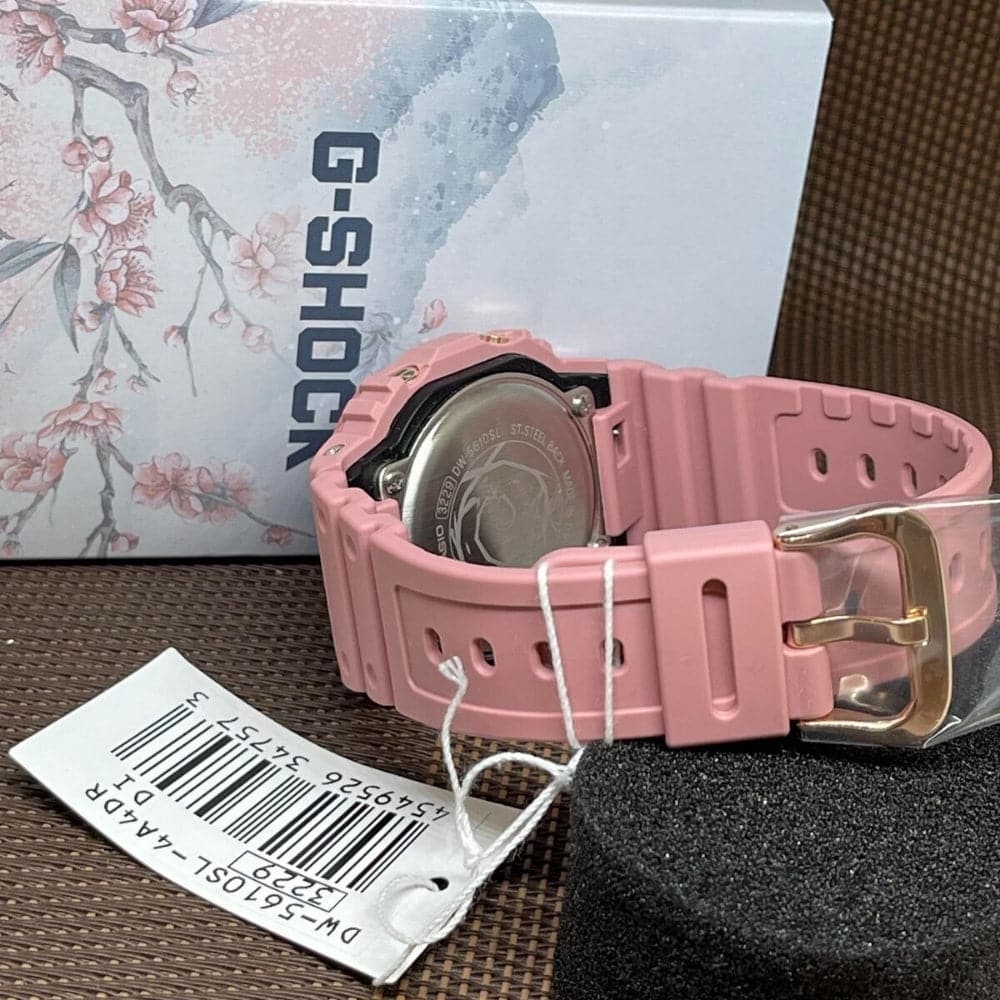 Casio G-Shock Digital Pink Resin Strap Women Watch DW-5610SL-4A4DR