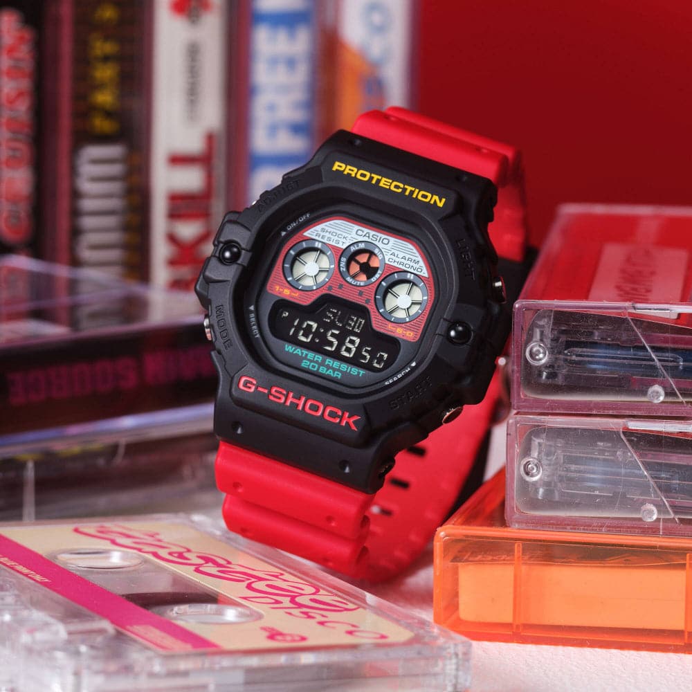 Casio G-Shock Digital Red Resin Strap Men Watch DW-5900MT-1A4DR