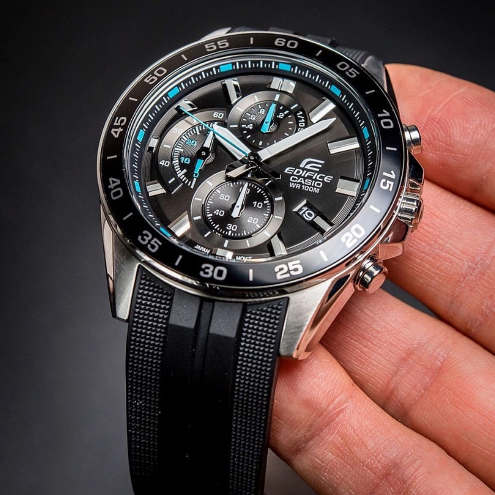 Casio Edifice Black Resin Strap Men Watch EFV-550P-1AVUDF-P
