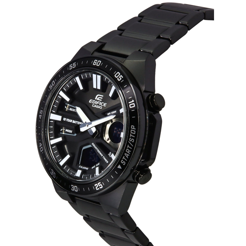 Casio Edifice Black Dial Stainless Steel Strap Men Watch EFV-C110DC-1ADF