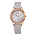 Citizen Eco-Drive Brown Leather Strap Women Watch EM0509-10A