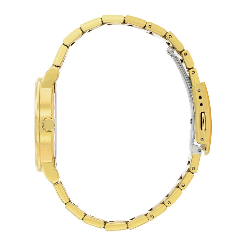 CITIZEN EQ9062-58E BLACK DIAL GOLD STAINLESS STEEL BRACELET STRAP WOMEN'S WATCH