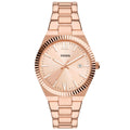 Fossil Scarlette Rose Gold Dial Stainless Steel Strap Women Watch ES5258P