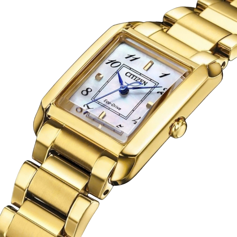 Citizen Eco-Drive Gold Stainless Steel Strap Women Watch EW5602-81D