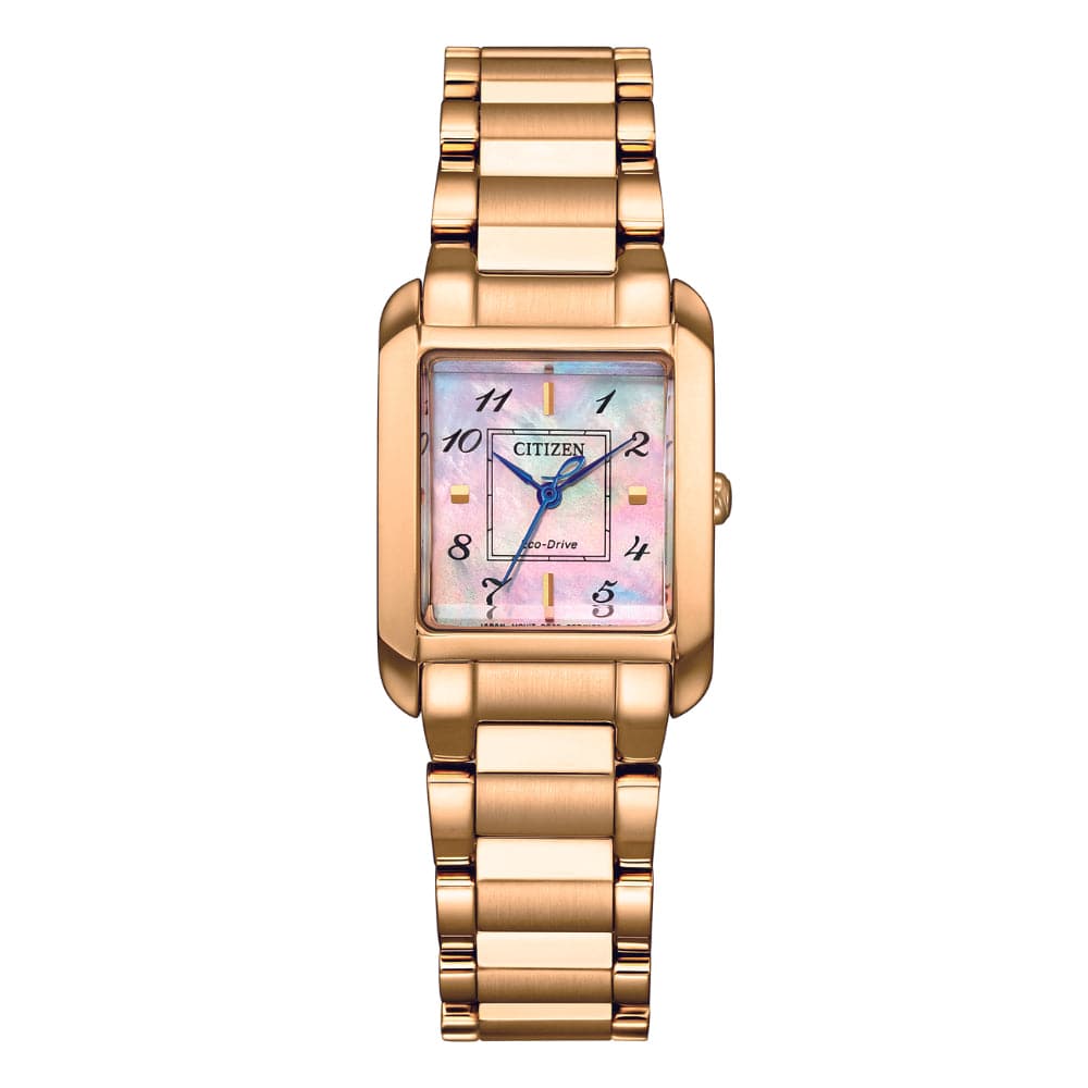 Citizen Eco-Drive Gold Stainless Steel Strap Women Watch EW5603-89Y