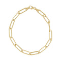46cm Paperclip Chain in 9kt Yellow Bonded Gold