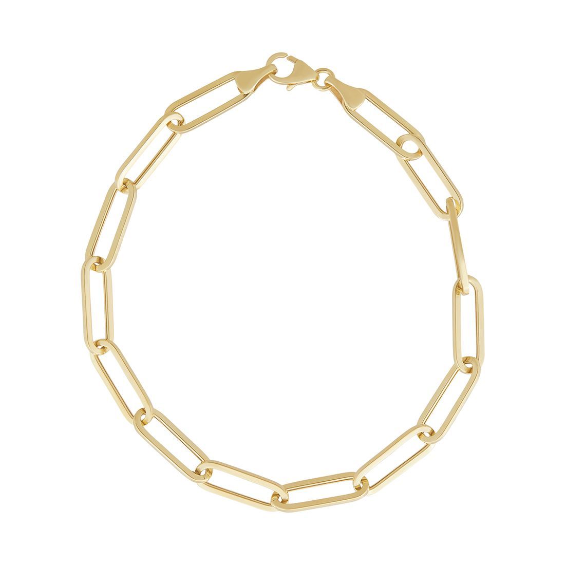 46cm Paperclip Chain in 9kt Yellow Bonded Gold