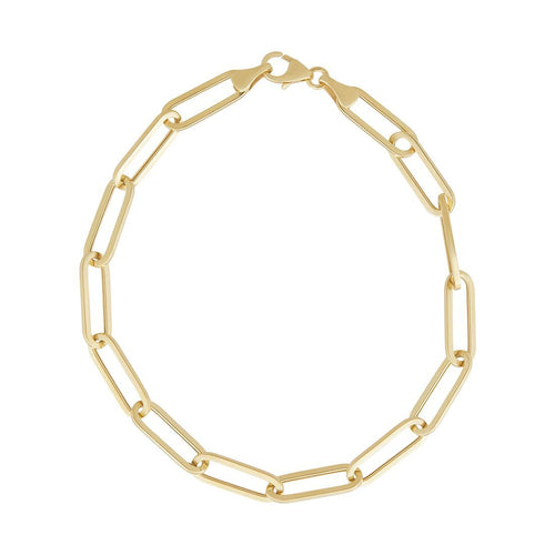 46cm Paperclip Chain in 9kt Yellow Bonded Gold