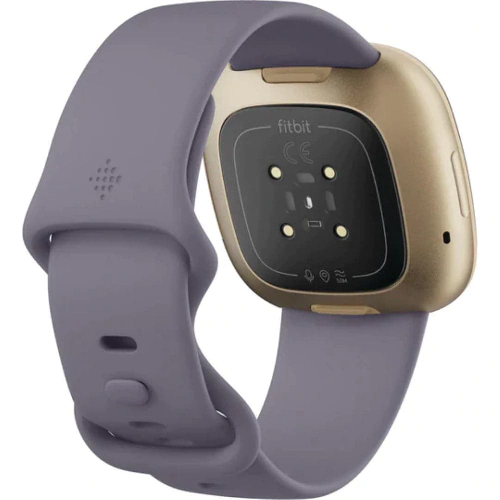 Fitbit Versa 3 Soft Gold/Thistle Silicone Strap Unisex Smartwatch FB511GLGY
