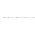 9kt Yellow Gold Silver Infused Diamond Cut Balls Cable Link Chain Necklace 45cm
