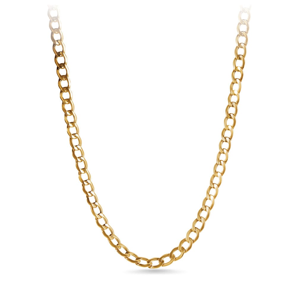 55cm Curb Chain in 9kt Yellow Bonded Gold