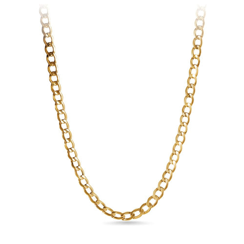 55cm Curb Chain in 9kt Yellow Bonded Gold