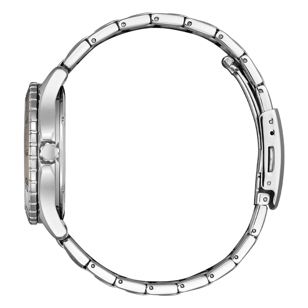 Citizen Eco-Drive Pink Dial Silver Stainless Steel Strap Women Watch FE6170-88X