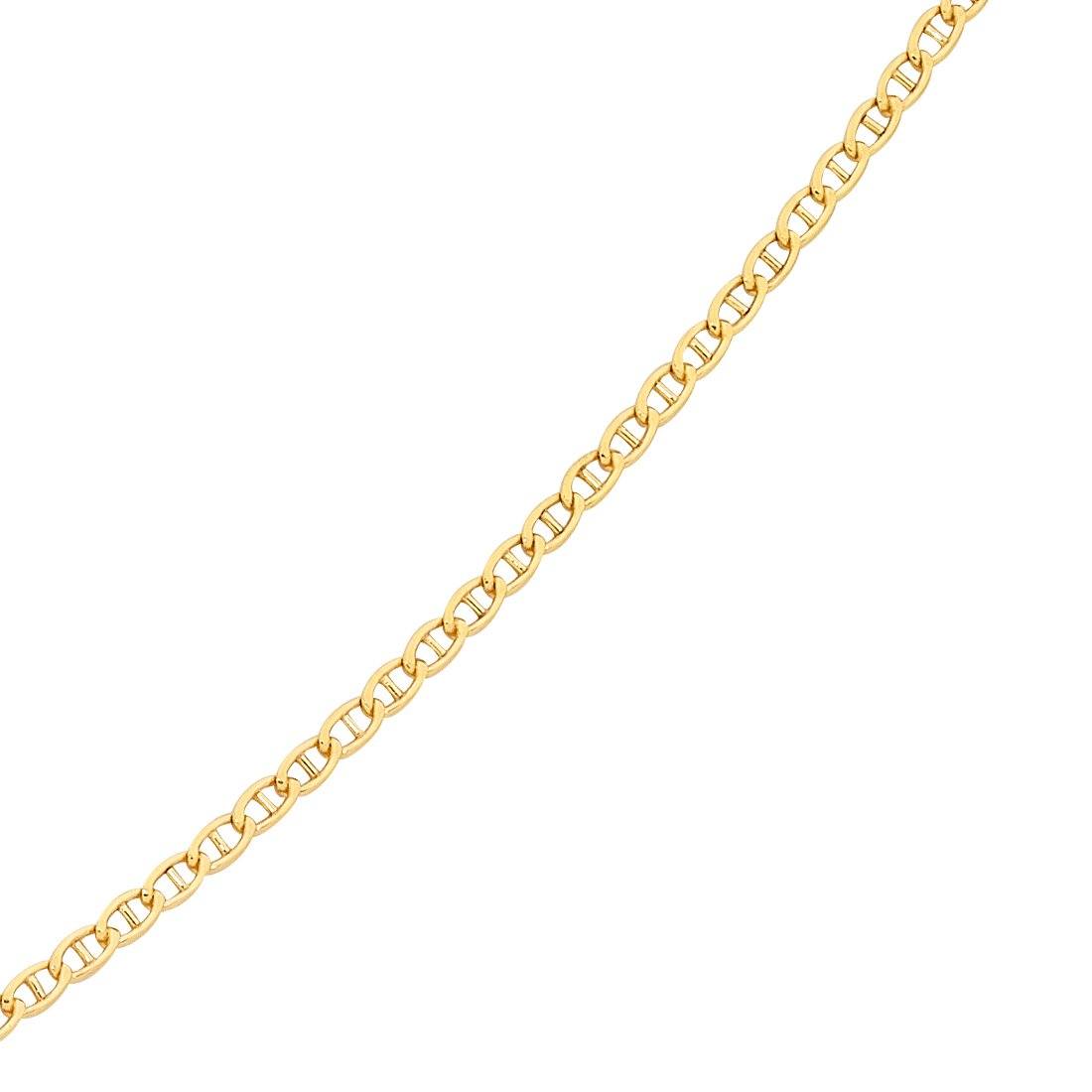 45cm Bevelled Anchor Chain in 9kt Yellow Gold