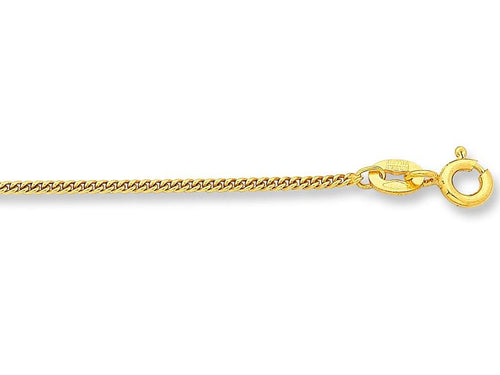 50cm Curb Chain in 9kt Yellow Bonded Gold
